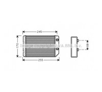 Теплообменник, отопление салона AVA QUALITY COOLING OL6314 OL6314 AVA QUALITY COOLING - купить в магазине запчастей по Украине
