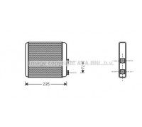 Теплообменник, отопление салона AVA QUALITY COOLING OL6321 OL6321 AVA QUALITY COOLING - купить в магазине запчастей по Украине