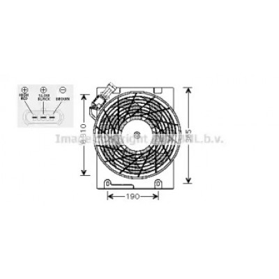 Вентилятор, охлаждение двигателя OL7508 AVA QUALITY COOLING - купить в магазине запчастей по Украине