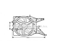 Вентилятор, охлаждение двигателя AVA QUALITY COOLING OL7513 OL7513 AVA QUALITY COOLING - купить в магазине запчастей по Украине