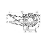 Вентилятор, охлаждение двигателя AVA QUALITY COOLING OL7515 OL7515 AVA QUALITY COOLING - купить в магазине запчастей по Украине