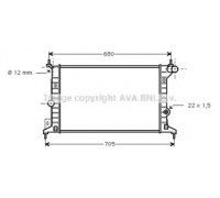 OLA2242 AVA QUALITY COOLING - купить в магазине запчастей по Украине