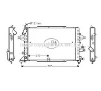 Радиатор, охлаждение двигателя AVA QUALITY COOLING OLA2383 OLA2383 AVA QUALITY COOLING - купить в магазине запчастей по Украине