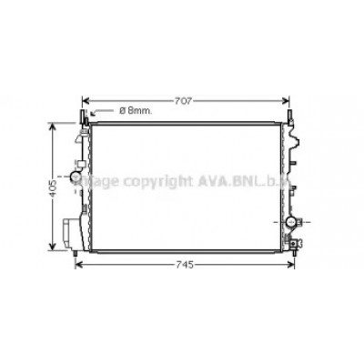 Радиатор, охлаждение двигателя OLA2396 AVA QUALITY COOLING - купить в магазине запчастей по Украине
