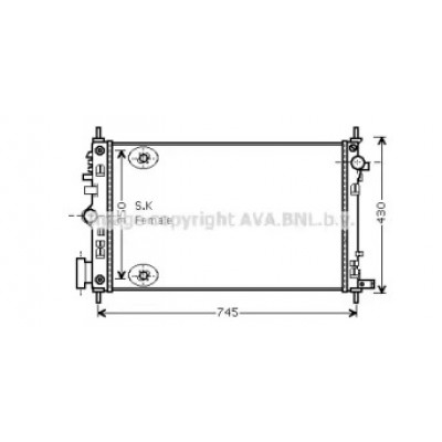 Радиатор, охлаждение двигателя OLA2470 AVA QUALITY COOLING - купить в магазине запчастей по Украине