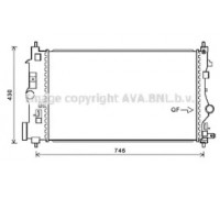 Радиатор, охлаждение двигателя AVA QUALITY COOLING OLA2488 OLA2488 AVA QUALITY COOLING - купить в магазине запчастей по Украине