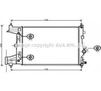 Радиатор, охлаждение двигателя AVA QUALITY COOLING OLA2545 OLA2545 AVA QUALITY COOLING - купить в магазине запчастей по Украине