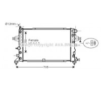 Радиатор, охлаждение двигателя AVA QUALITY COOLING OLA2625 OLA2625 AVA QUALITY COOLING - купить в магазине запчастей по Украине