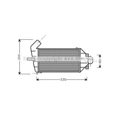 Интеркулер OLA4262 AVA QUALITY COOLING - купить в магазине запчастей по Украине