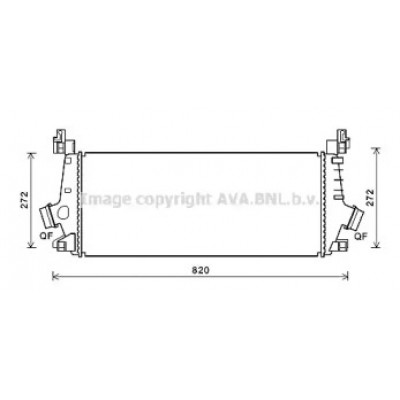 Интеркулер OLA4640 AVA QUALITY COOLING - купить в магазине запчастей по Украине
