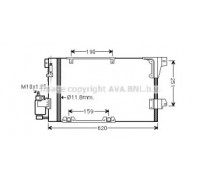 Конденсатор, кондиционер AVA QUALITY COOLING OLA5251D OLA5251D AVA QUALITY COOLING - купить в магазине запчастей по Украине