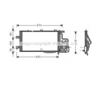 Конденсатор, кондиционер AVA QUALITY COOLING OLA5310D OLA5310D AVA QUALITY COOLING - купить в магазине запчастей по Украине
