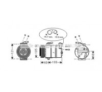 Компрессор, кондиционер AVA QUALITY COOLING OLAK138 OLAK138 AVA QUALITY COOLING - купить в магазине запчастей по Украине