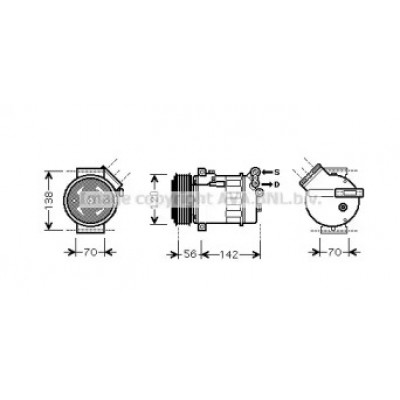 Компрессор, кондиционер OLK313 AVA QUALITY COOLING - купить в магазине запчастей по Украине