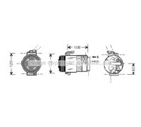 OLK350 AVA QUALITY COOLING - купить в магазине запчастей по Украине