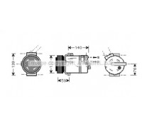OLK409 AVA QUALITY COOLING - купить в магазине запчастей по Украине