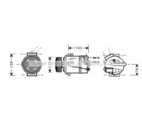 Компрессор, кондиционер AVA QUALITY COOLING OLK410 OLK410 AVA QUALITY COOLING - купить в магазине запчастей по Украине