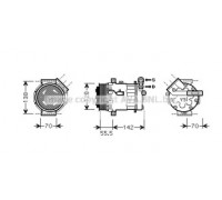Компрессор, кондиционер AVA QUALITY COOLING OLK447 OLK447 AVA QUALITY COOLING - купить в магазине запчастей по Украине