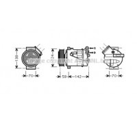 Компрессор, кондиционер AVA QUALITY COOLING OLK450 OLK450 AVA QUALITY COOLING - купить в магазине запчастей по Украине