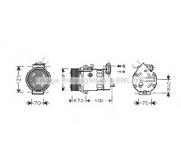 OLK483 AVA QUALITY COOLING - купить в магазине запчастей по Украине