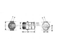 Компрессор, кондиционер AVA QUALITY COOLING OLK494 OLK494 AVA QUALITY COOLING - купить в магазине запчастей по Украине