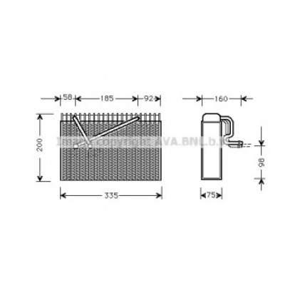 Испаритель, кондиционер OLV299 AVA QUALITY COOLING - купить в магазине запчастей по Украине