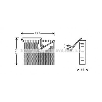 Испаритель, кондиционер OLV372 AVA QUALITY COOLING - купить в магазине запчастей по Украине