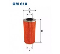 Масляный фильтр FILTRON OM610 OM610 FILTRON - купить в магазине запчастей по Украине