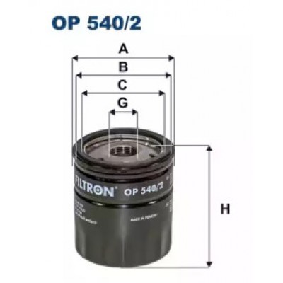 Масляный фильтр OP5402 FILTRON - купить в магазине запчастей по Украине