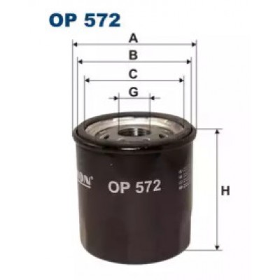 Масляный фильтр OP572 FILTRON - купить в магазине запчастей по Украине