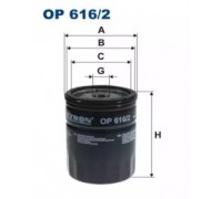 Масляный фильтр FILTRON OP616/2 OP6162 FILTRON - купить в магазине запчастей по Украине