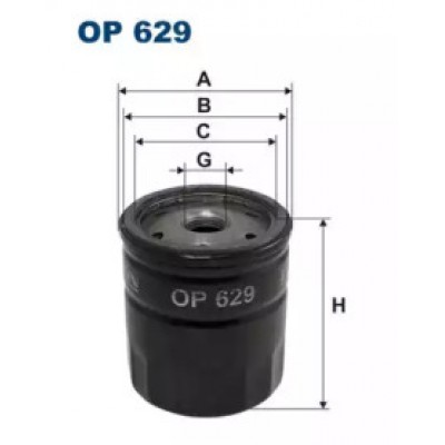 Масляный фильтр OP629 FILTRON - купить в магазине запчастей по Украине