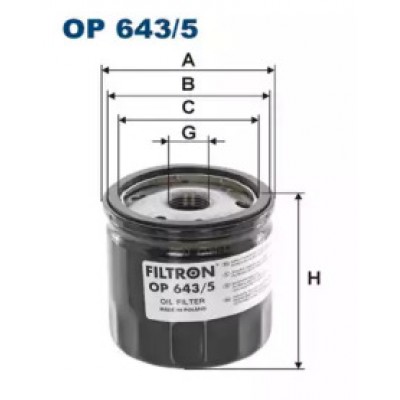 Масляный фильтр OP6435 FILTRON - купить в магазине запчастей по Украине