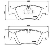 Комплект тормозных колодок, дисковый тормоз BREMBO P 06 024 P06024 BREMBO - купить в магазине запчастей по Украине