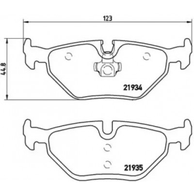 Комплект тормозных колодок, дисковый тормоз P06025 BREMBO - купить в магазине запчастей по Украине