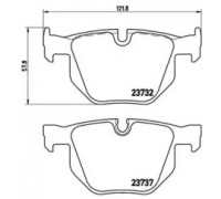Комплект тормозных колодок, дисковый тормоз BREMBO P 06 033 P06033 BREMBO - купить в магазине запчастей по Украине