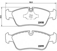 Комплект тормозных колодок, дисковый тормоз BREMBO P 06 035 P06035 BREMBO - купить в магазине запчастей по Украине