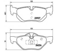 Комплект тормозных колодок, дисковый тормоз BREMBO P 06 038 P06038 BREMBO - купить в магазине запчастей по Украине