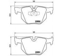 Комплект тормозных колодок, дисковый тормоз BREMBO P 06 039 P06039 BREMBO - купить в магазине запчастей по Украине