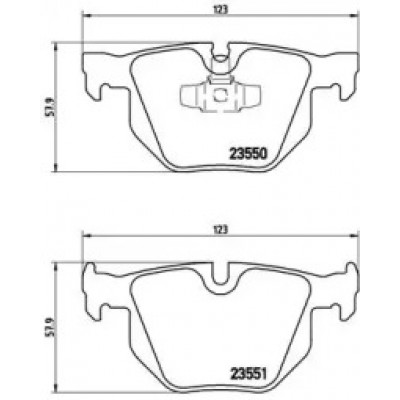 Комплект тормозных колодок, дисковый тормоз P06039 BREMBO - купить в магазине запчастей по Украине