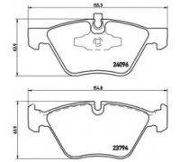 Комплект тормозных колодок, дисковый тормоз BREMBO P 06 040 P06040 BREMBO - купить в магазине запчастей по Украине