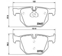 Комплект тормозных колодок, дисковый тормоз BREMBO P 06 056 P06056 BREMBO - купить в магазине запчастей по Украине