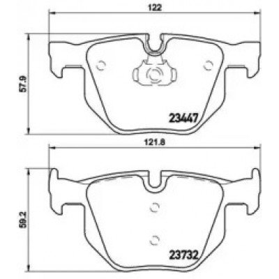 Комплект тормозных колодок, дисковый тормоз P06056 BREMBO - купить в магазине запчастей по Украине