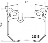 Комплект тормозных колодок, дисковый тормоз BREMBO P 06 059 P06059 BREMBO - купить в магазине запчастей по Украине