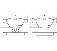 Комплект тормозных колодок, дисковый тормоз BREMBO P 06 060 P06060 BREMBO - купить в магазине запчастей по Украине