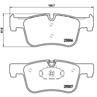 Комплект тормозных колодок, дисковый тормоз P06070 BREMBO - купить в магазине запчастей по Украине