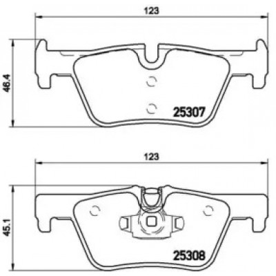 Комплект тормозных колодок, дисковый тормоз P06071 BREMBO - купить в магазине запчастей по Украине
