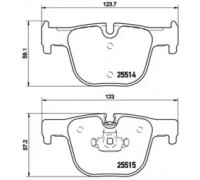 Комплект тормозных колодок, дисковый тормоз BREMBO P 06 072 P06072 BREMBO - купить в магазине запчастей по Украине