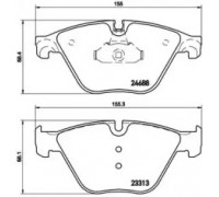 Комплект тормозных колодок, дисковый тормоз BREMBO P 06 074 P06074 BREMBO - купить в магазине запчастей по Украине