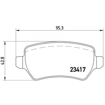 Комплект тормозных колодок, дисковый тормоз P10013 BREMBO - купить в магазине запчастей по Украине